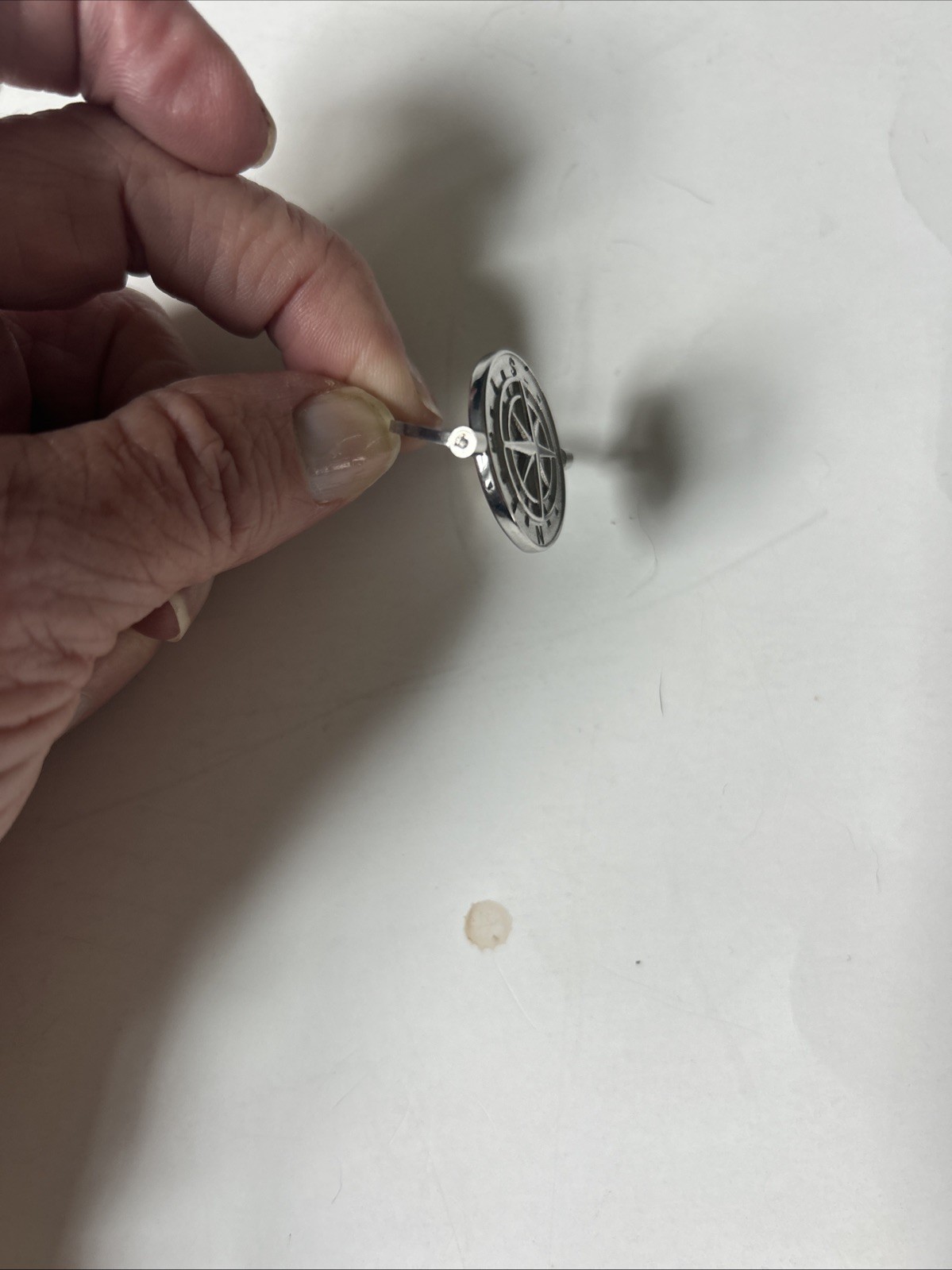Cemetary Man Charm & Necklace 24″-Path to paradiseis thru hell/compass-move-NWOT