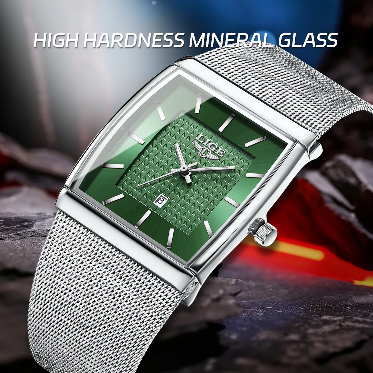 2026 Men Watch Quartz Date Luminous Waterproof Ultra-thin Business Wristwatch