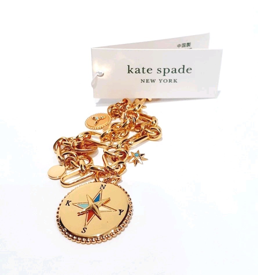 Kate Spade New York My Medallion Charm Bracelet NWT Rare FREE SHIP!