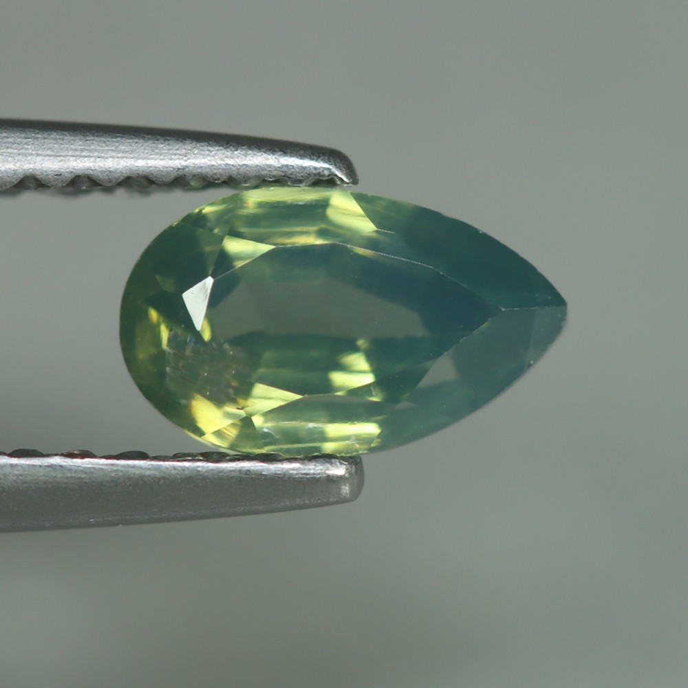 0.98 Cts_Excellent Diamond Sparkle_100 % Natural Unheated Green Zircon_Srilanka