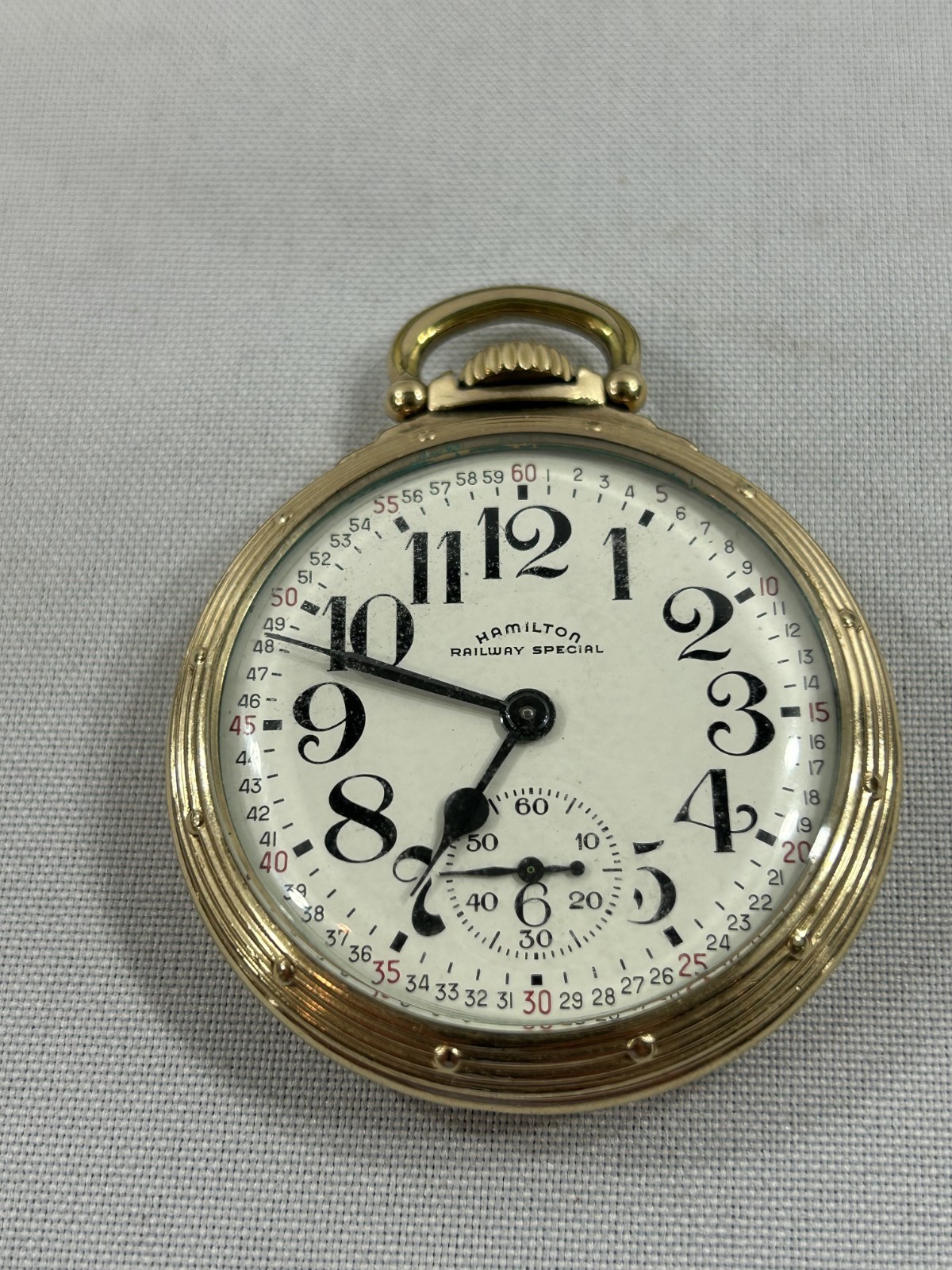 Hamilton 992B Railroad Special 21J Pocket Watch 10K GF C.1956
