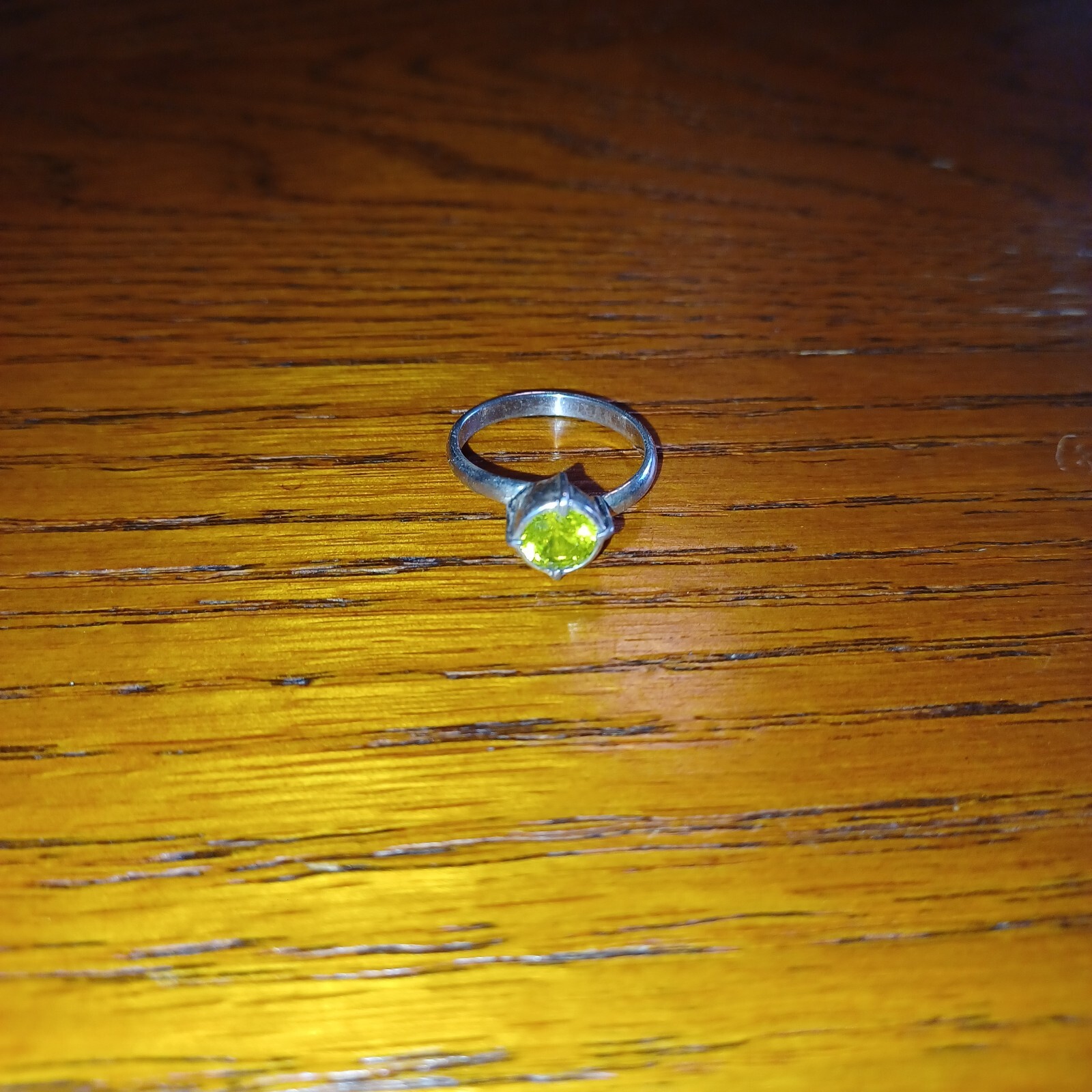 HillaboldJewelry Hand Crafted YAG Yttrium Aluminum Ring Sterling Silver Size6.75
