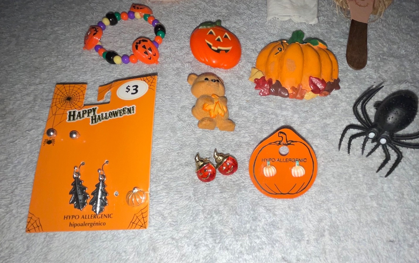 Mixed Lot Halloween Jewelry All Ages Avon Pumpkin Earrings