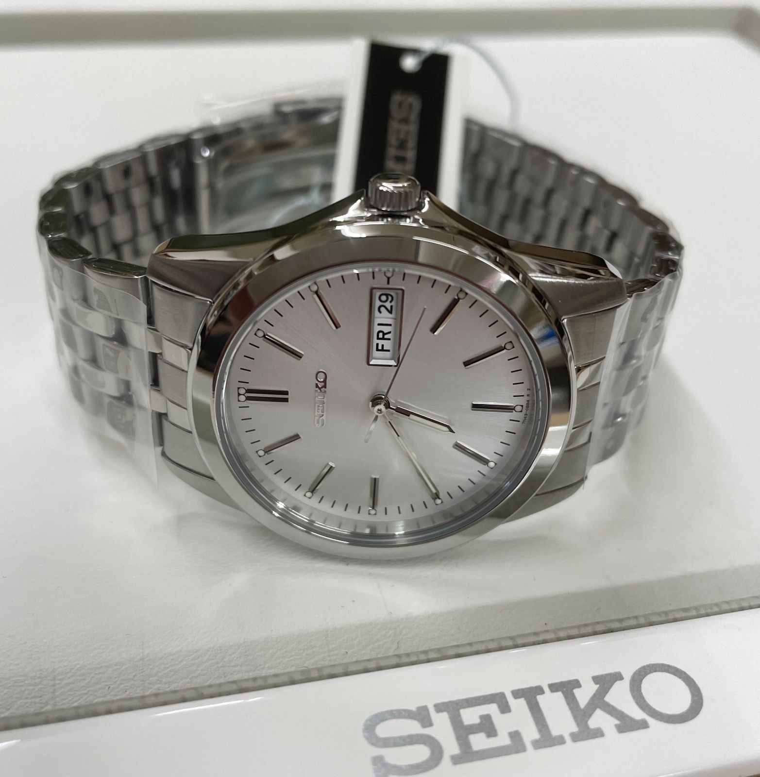 SEIKO Selection Men’s Wristwatch White Silver Made in Japan SCXC007 SEIKO SELECT