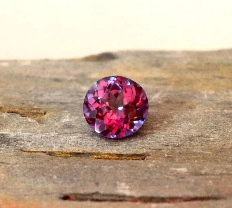 10 CT+ Certified Color Changing Natural Alexandrite Loose Gemstone Round Cut