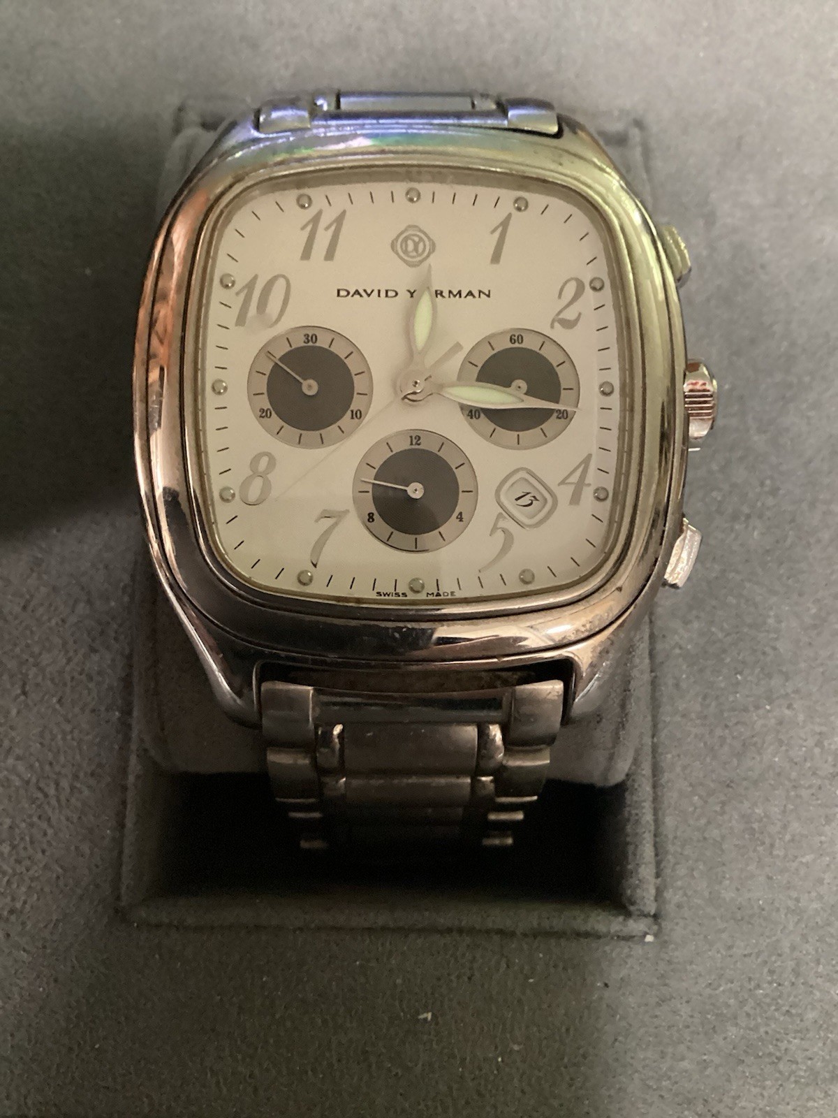 David Yurman Chronograph Stainless Steel Bracelet Men’s Watch