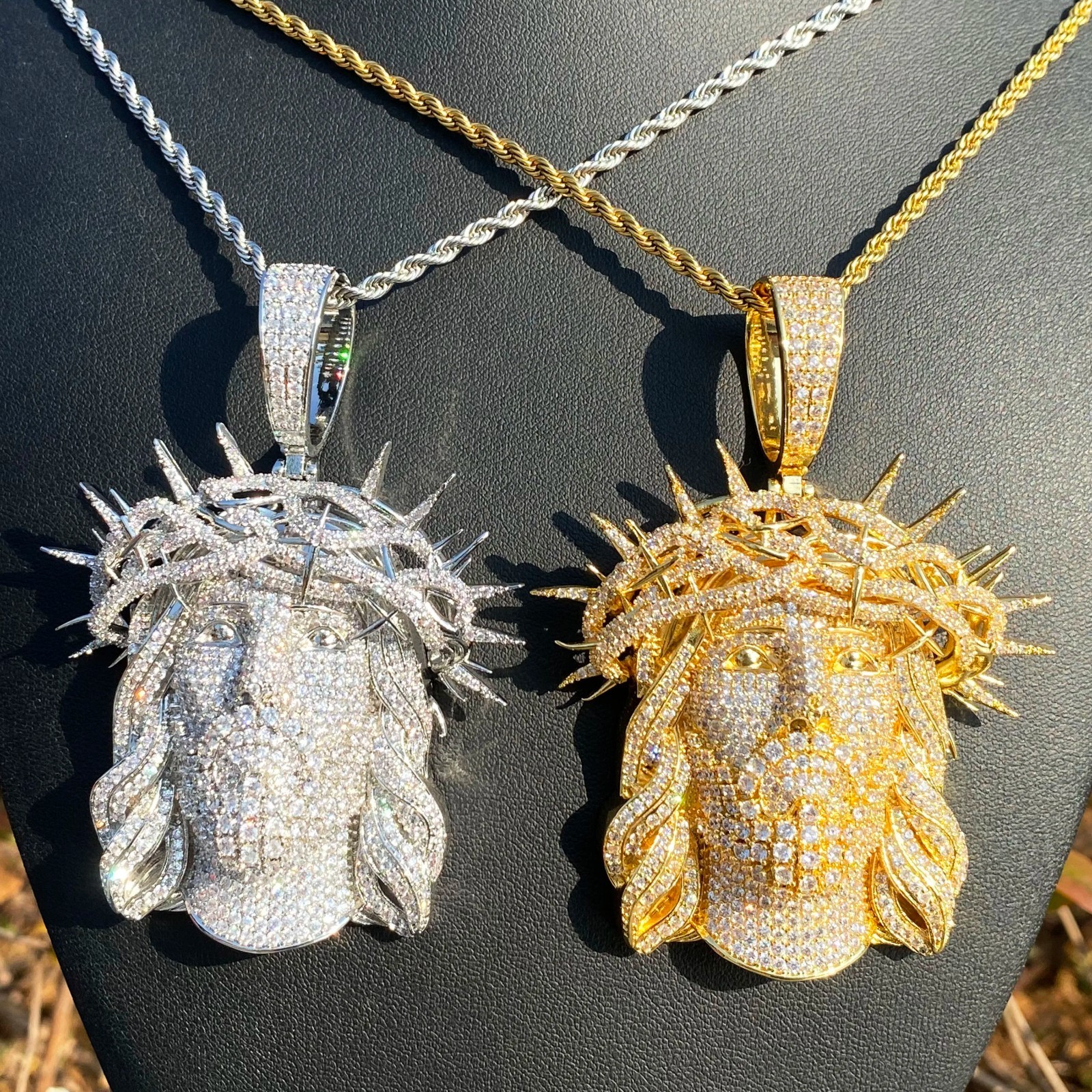 Iced Out Ratten Jesus Necklace Pendant for Men – Hip Hop Fashion Jewelry