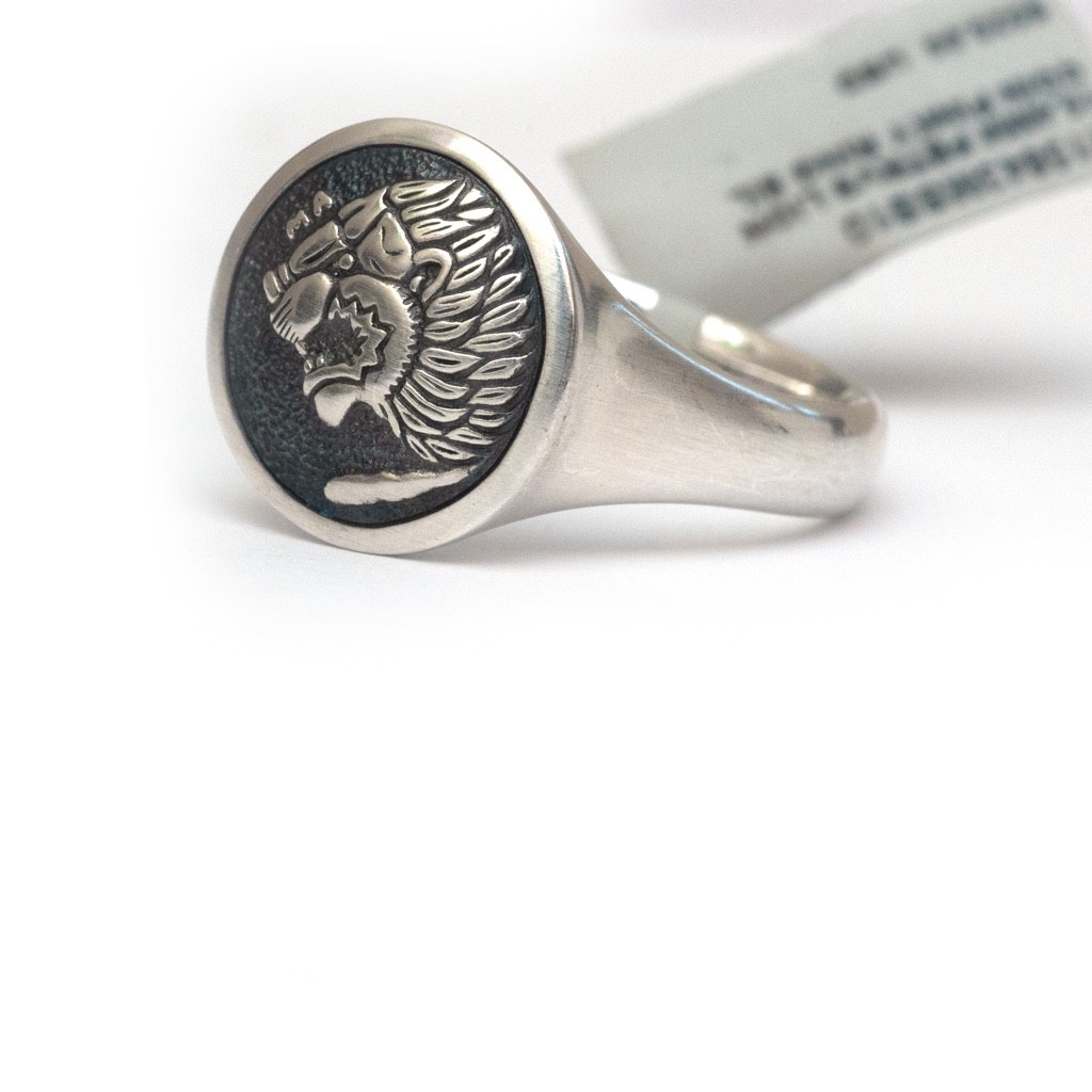 DAVID YURMAN New Men’s 15.4mm PETRVS Lion Coin Pinky Ring Size 10