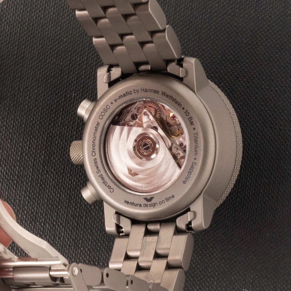 Ventura V-Matic Loga. VM 6 L Full Titanium Rare Bauhaus Icon October 2010