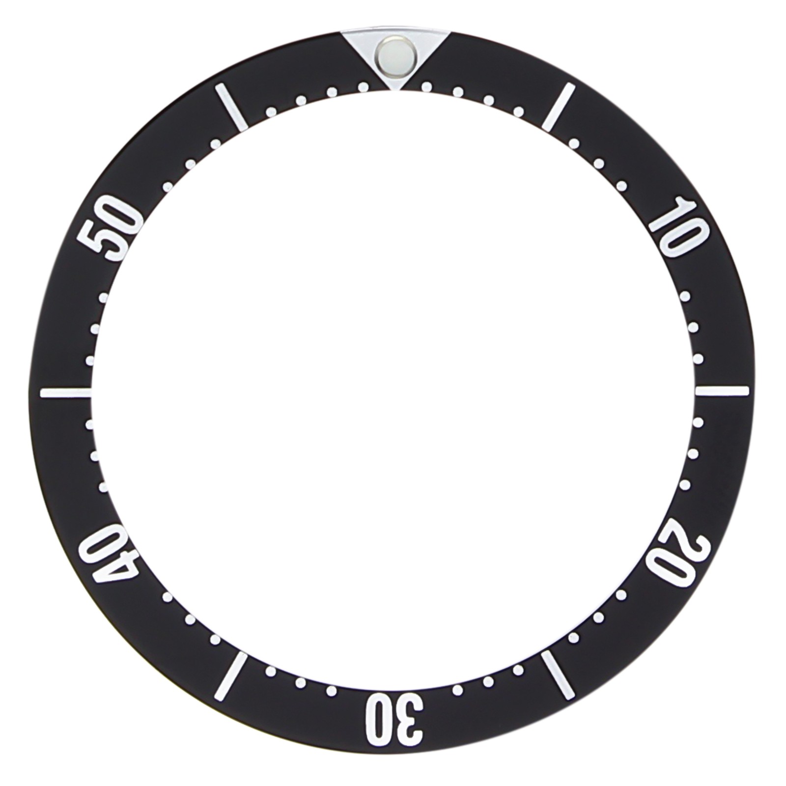 Black Flat Replacement Bezel Insert 33.50mm x 27.40mm For Tag Heuer 2000