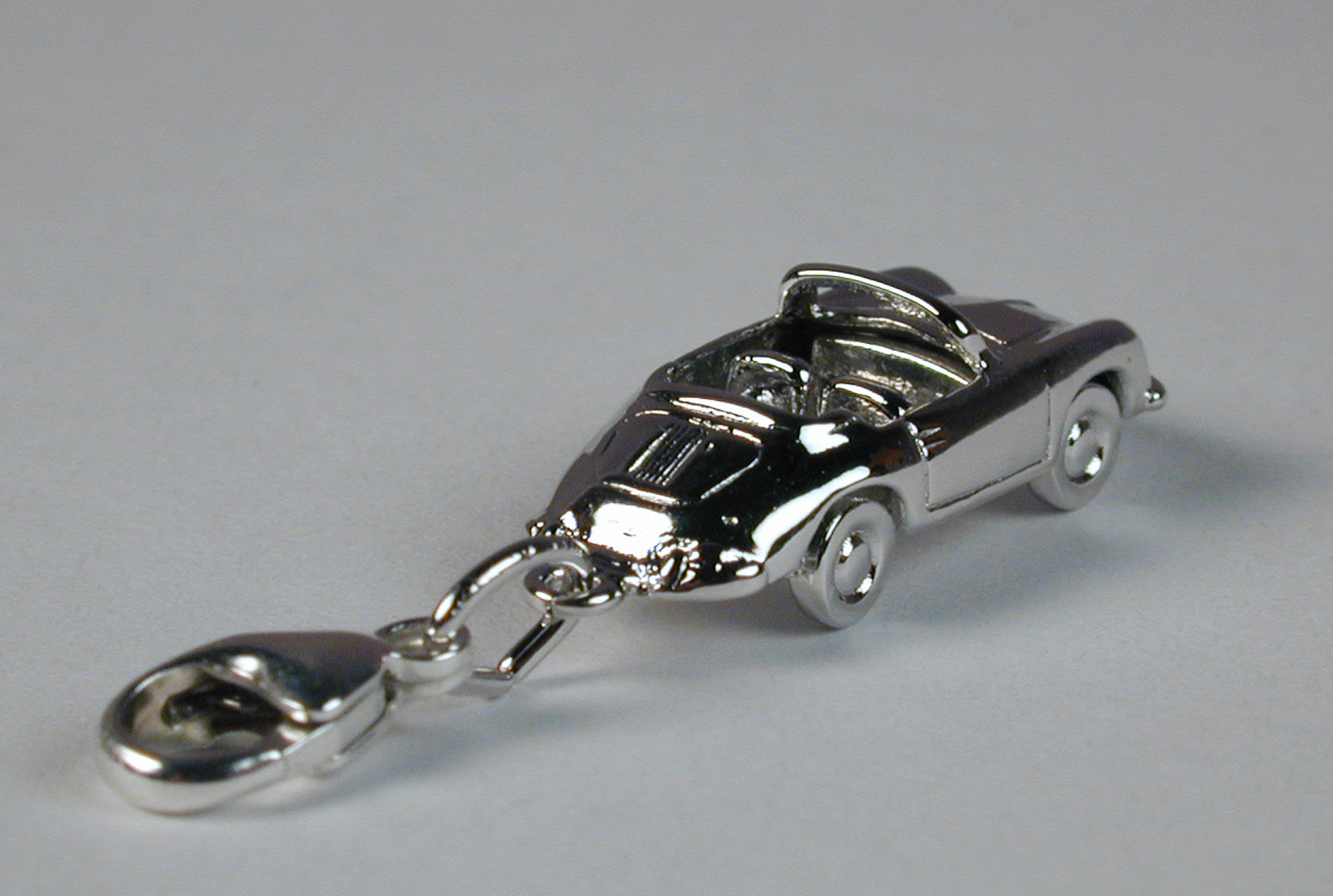 Sterling Silver Porsche Speedster Cabrio Charm Free U.S Shipping