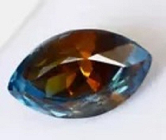 NATURAL BI-COLOR PITAMBARI SAPPHIRE 8.55 CT MARQUISE CUT LOOSE GEMSTONE