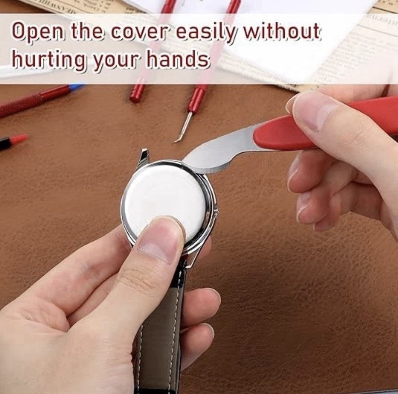 8Pcs Watch Hands Repair Tool Kit Set Watch Hand Removal Tool Dial Protector