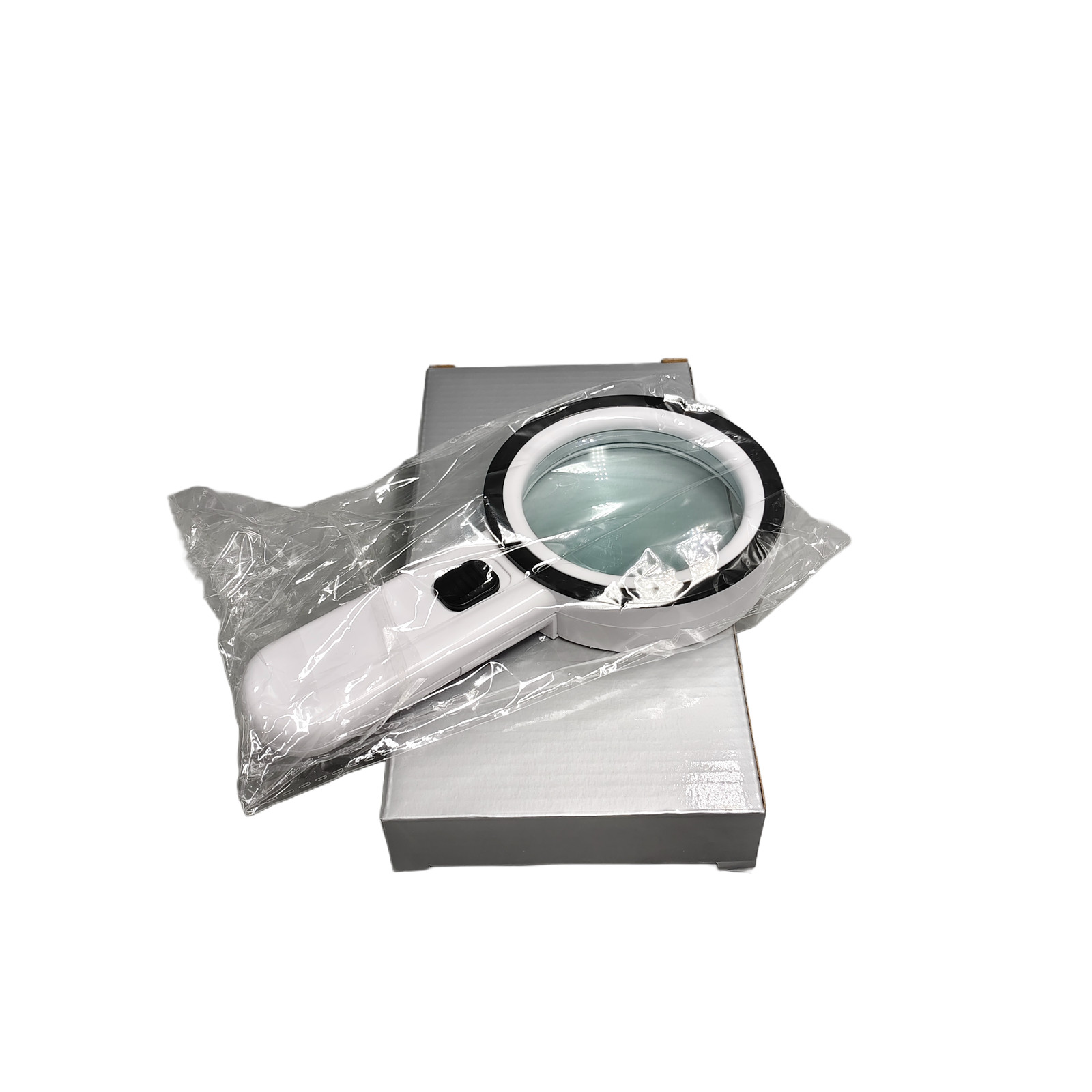 12 Bright LED Light Illuminated Magnifier/30X Jumbo Handheld Magnifying Glass W