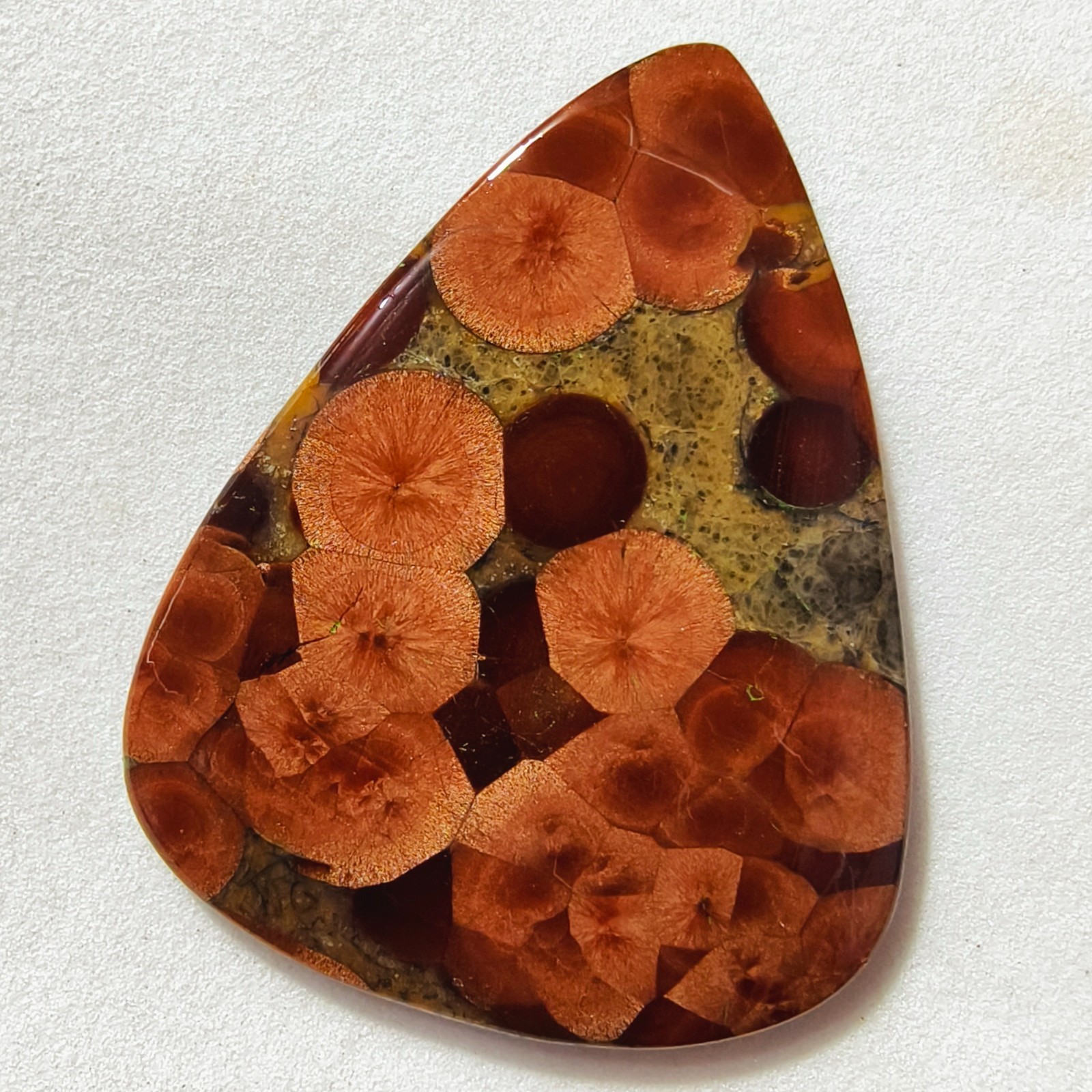 38 Cts Natural Peanut Obsidian Cabochon Gemstone For Jewelry 43.4×33.8×3.7 MM