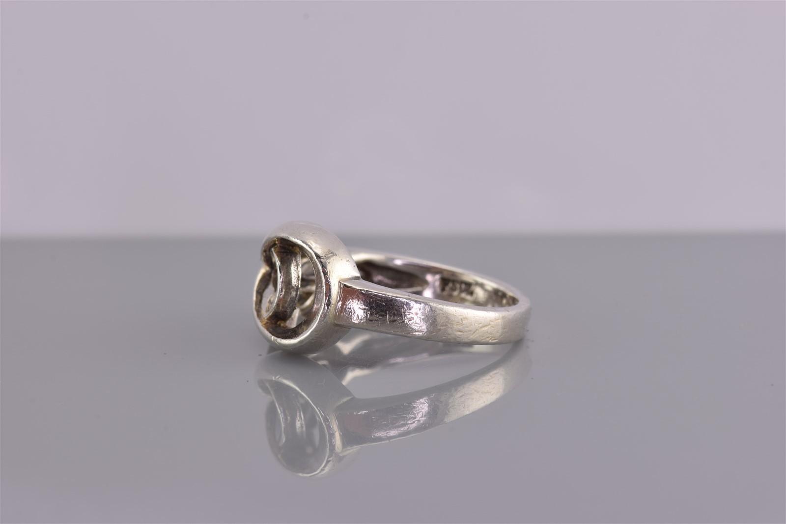 Peter Stone PSCL Sterling Silver Swirled Looped Ribbon Band Ring 925 Sz: 7