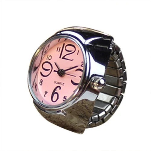 Finger Ring Watches Elastic Band Quartz Analog Watch Cute Gift For Men Women Kid