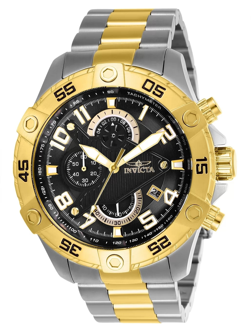 Invicta Men’s 26100 S1 Rally Quartz Multifunction Black Dial Watch