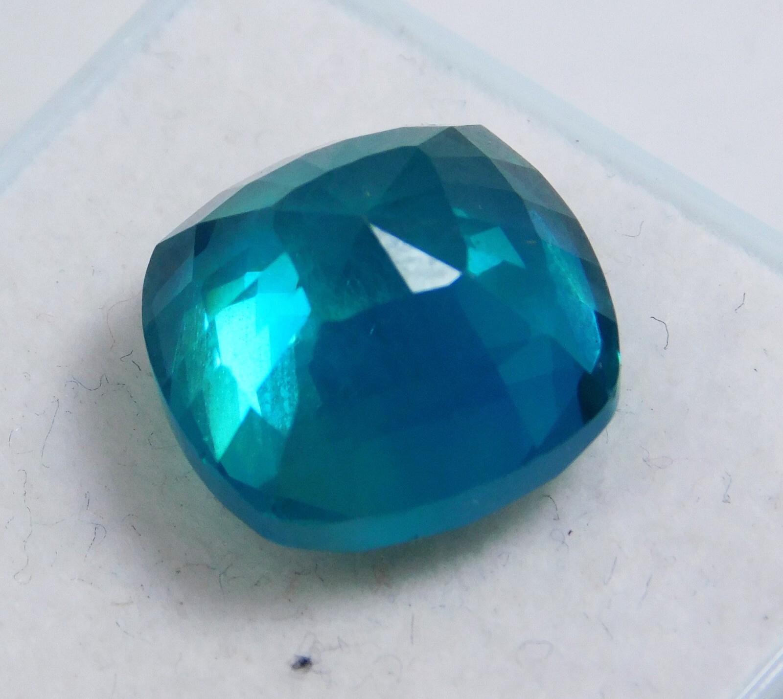 Natural 11.30 Ct Paraiba Tourmaline Greenish-Blue Radiant Cut Certified Gemstone