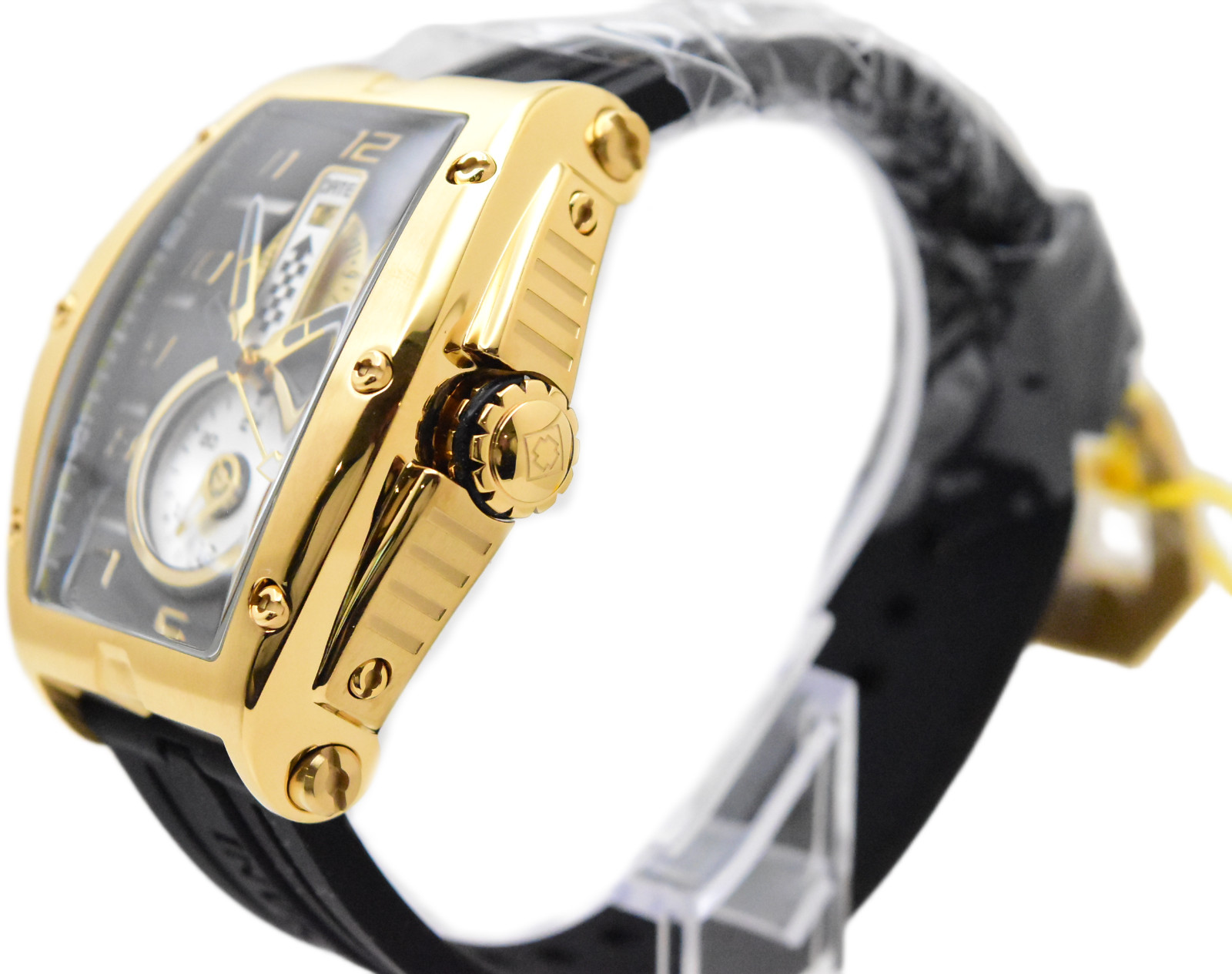 Invicta S1 Rally Diablo Racing RPM Men’s 50mm Black Gold Quartz Watch 47386