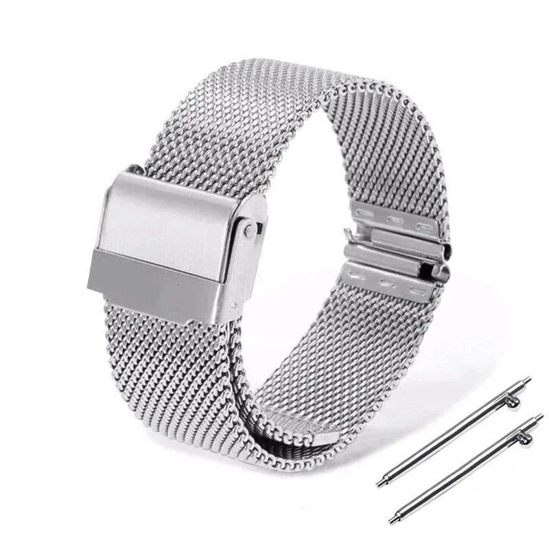 Premium Stainless Steel Milanese Mesh Watch Band Strap 12/14/16/18/20/22/24mm