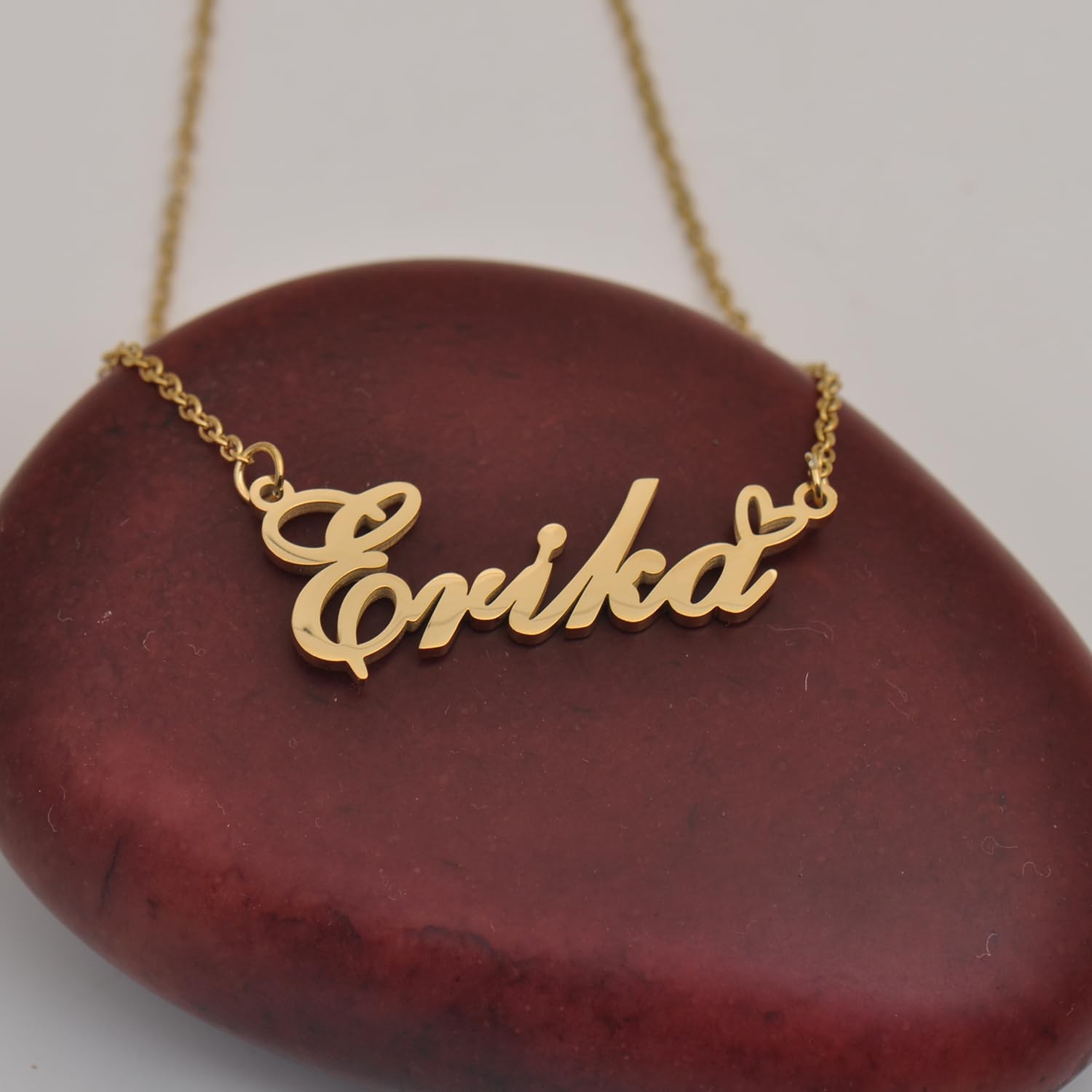 Emma Name Necklace for Women Stainless Steel Necklace Heart Pendant Jewelry Gift