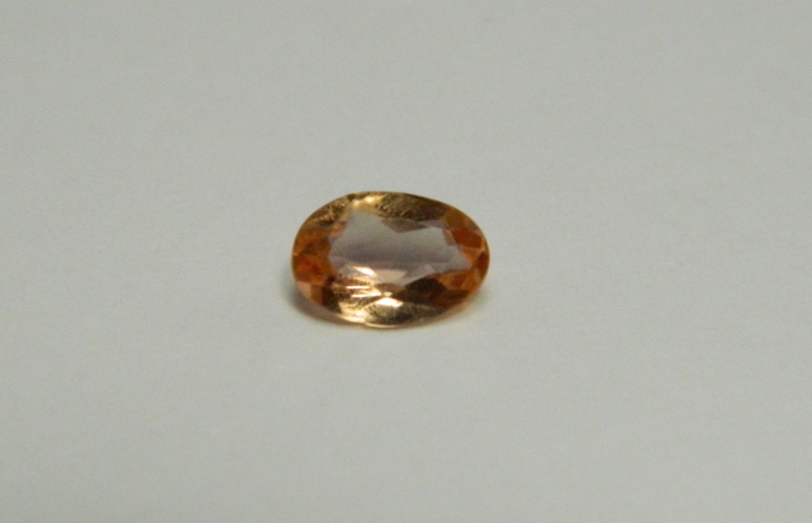 Imperial Topaz 0.47 Ct Clarity IF Oval Cut Natural Golden Brazil I029