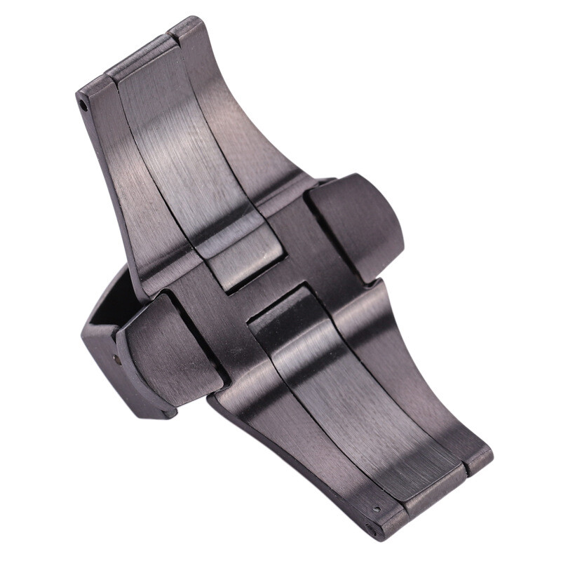 Premium Brushed Stainless Steel Butterfly Watch Buckle Clasp 20 22mm for Panerai