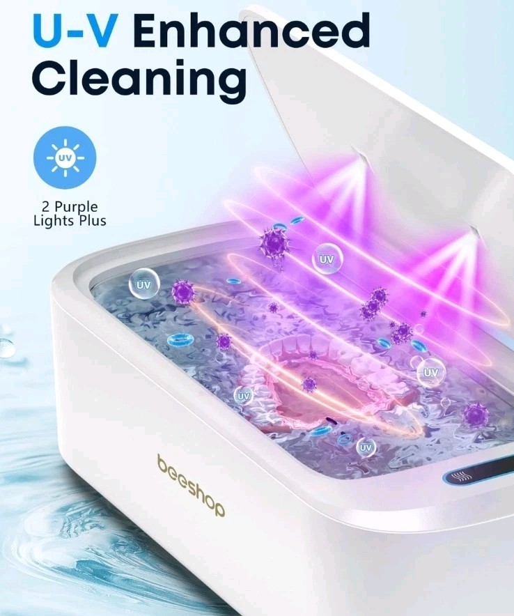 Beeshop A6 Pro Ultrasonic Jewelry Cleaner 48Khz Ring Cleaner Ultrasonic Machine