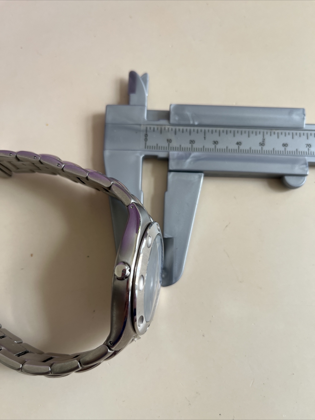 Fossil Men’s Blue 100 MPR-5098 Japan Movt StSteel Wrist Watch SOL-New Battery