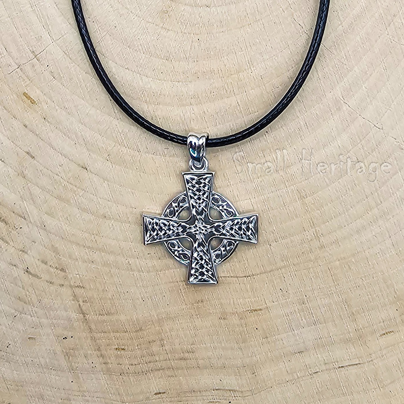 Small Celtic Cross Necklace 925 Sterling Silver Cross Pendant Small Heritage