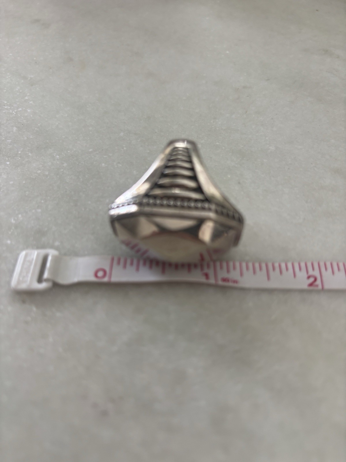 Lagos Chunky Large Faceted Ring sz 7.25
