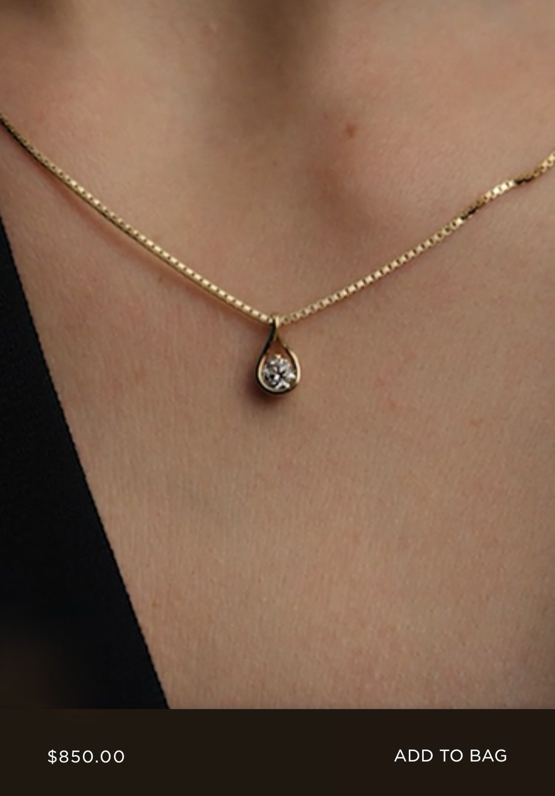 PANDORA INFINITE 14k Yellow Gold 0.25 TCW Lab-grown Diamond Pendant Necklace