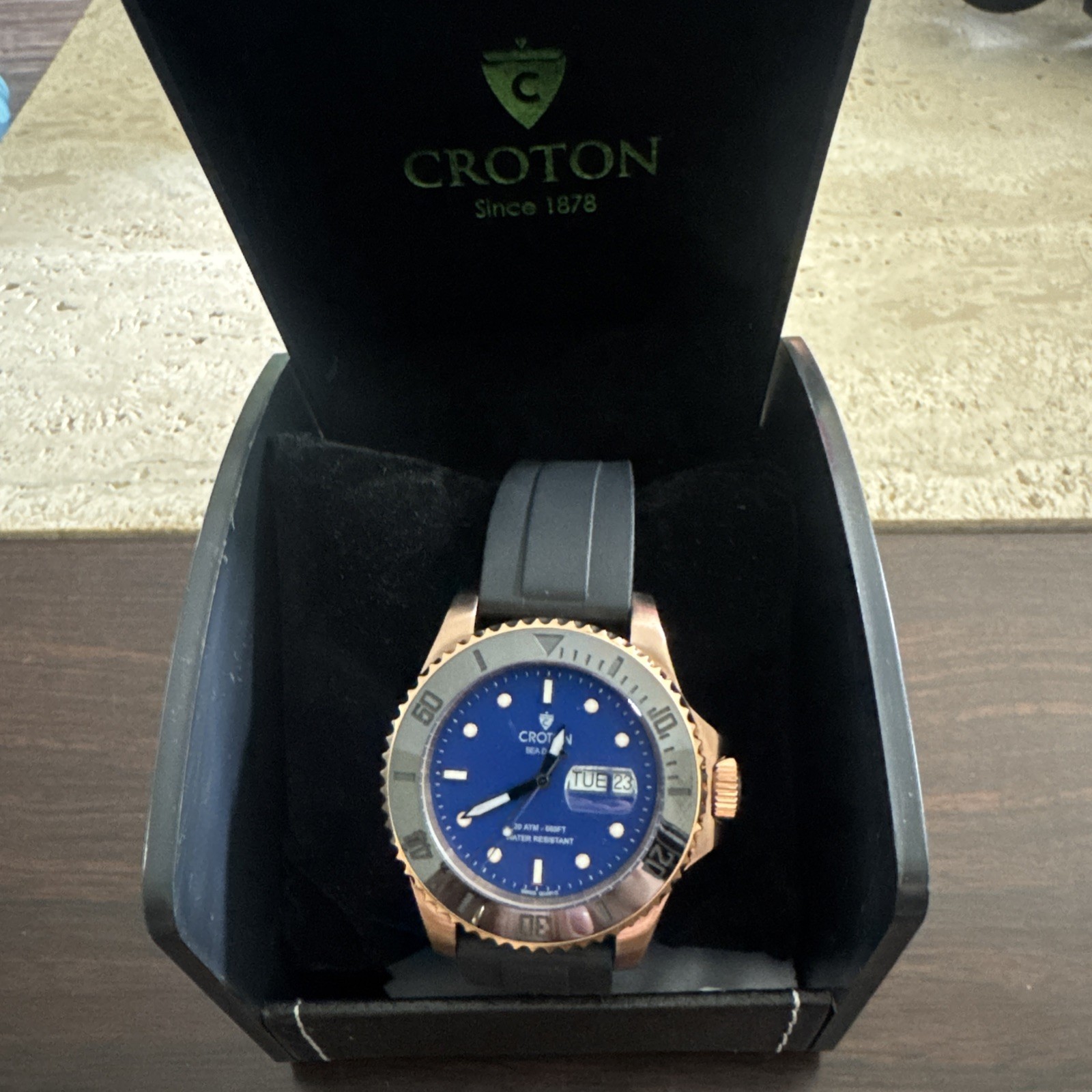 Limited Edition Croton Diver Quartz Watch CA301308BKBL New Unworn B/P/T