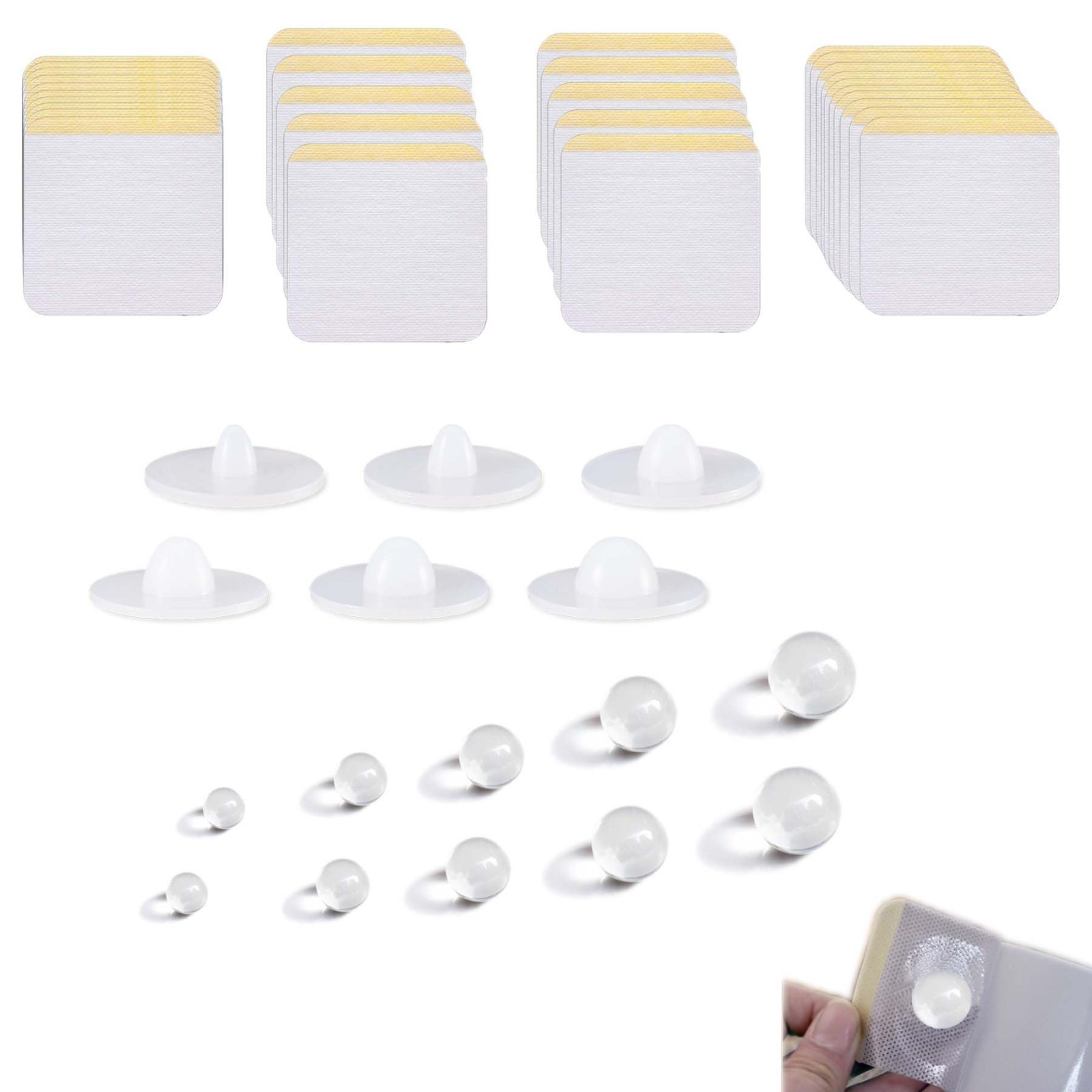 16PC Belly Button Plug Shaper Set with 22 Sizes + 30PC Breathable Patches