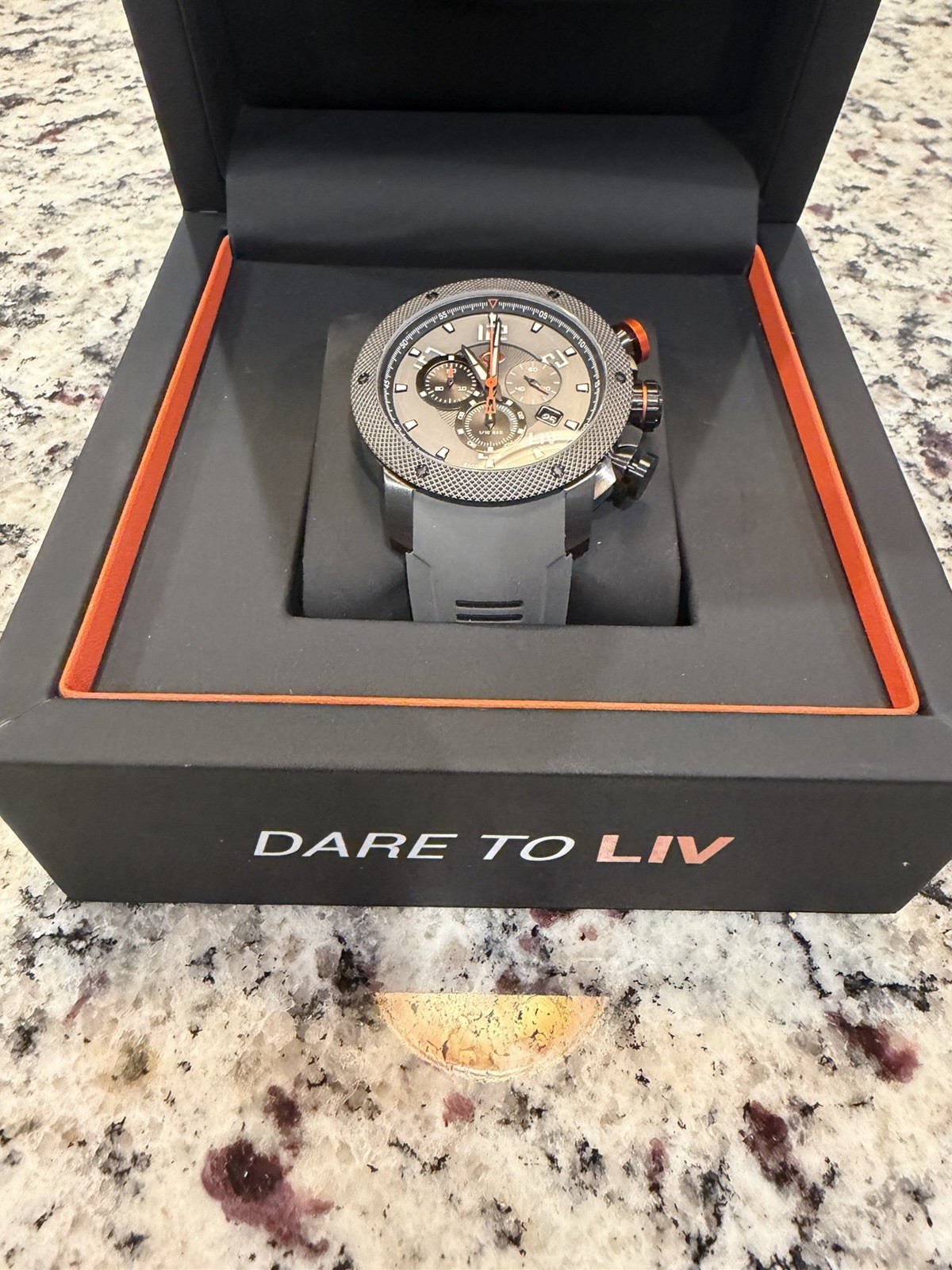 LIV GX1 Cool Gray – Full Kit – Sapphire Crystal – Swiss Chronograph – Excellent