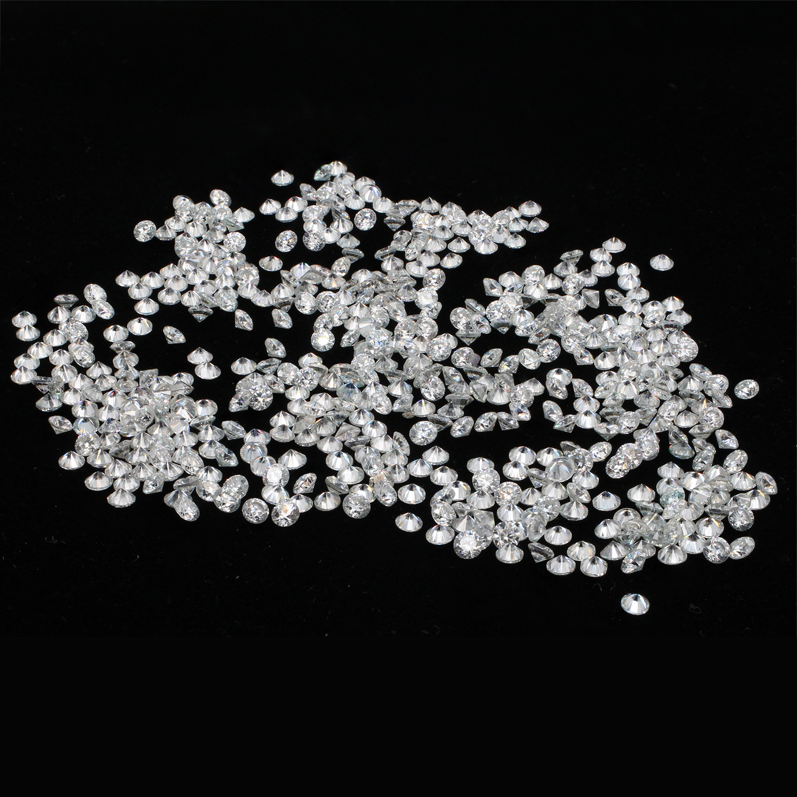 White D Color VVS Round Loose Moissanite Stones 0.8mm-3mm Lot