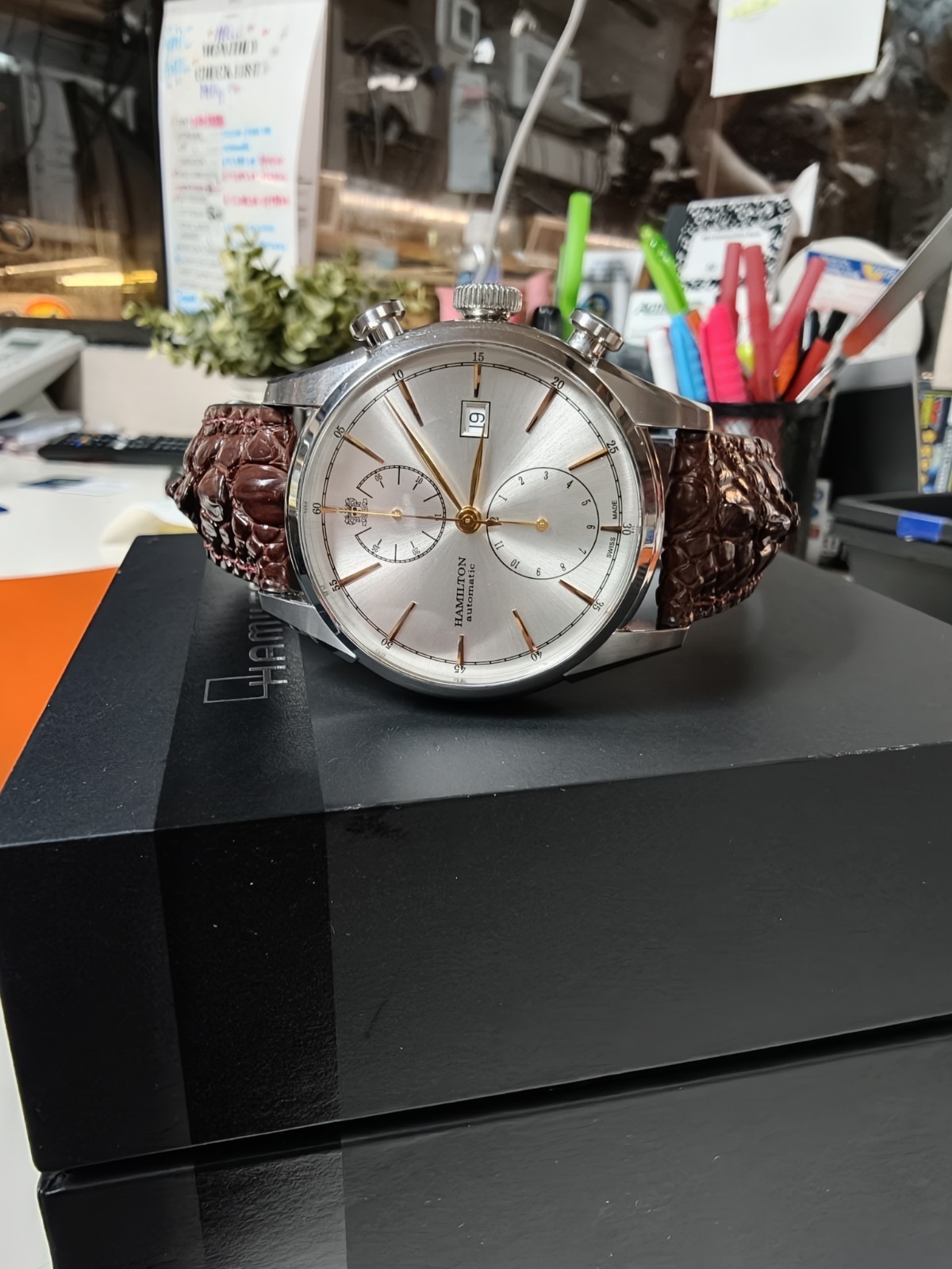 Hamilton Spirit of Liberty Auto Chrono H32416581 Serviced Full Set w/ Receipt