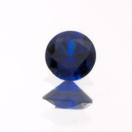 (2mm – 8mm) Round Lab Created Dark Blue Spinel #113