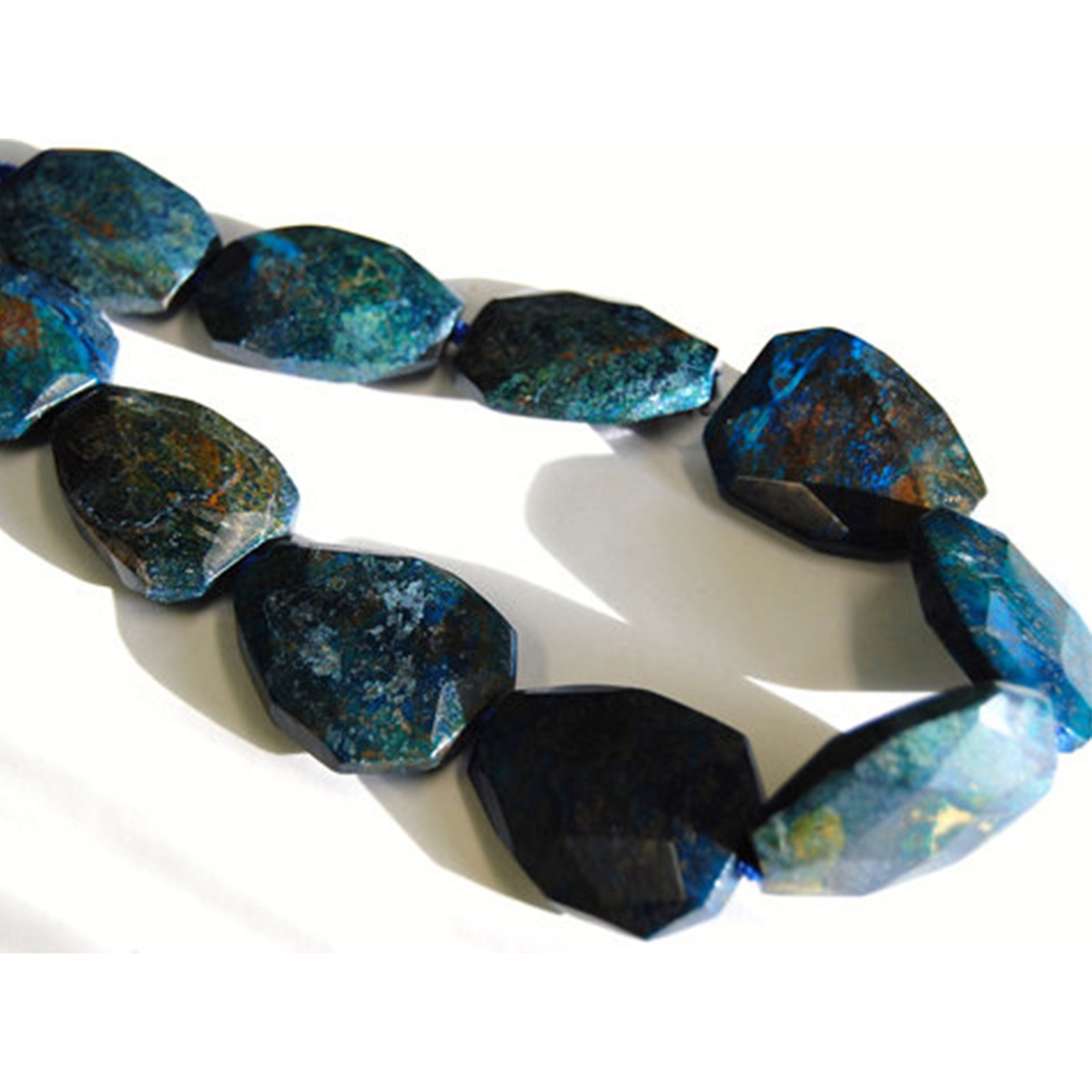 Green/Purple/Pink/Blue Jasper Faceted Teardrop Beads Approx 30x40mm 15.5″ Strand