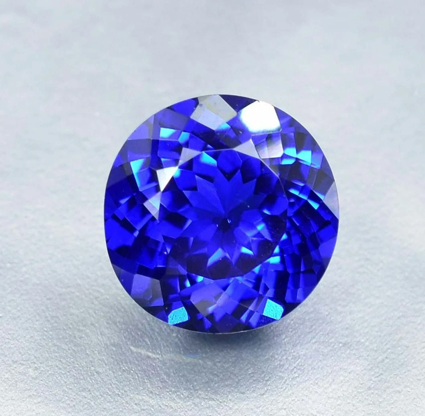 Natural 11 Ct+ Blue Tanzanite Round Cut Loose Certified Fine Gemstone