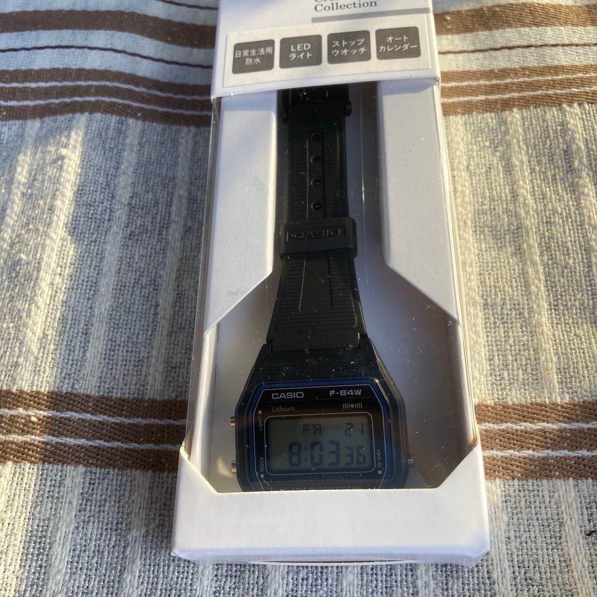 Casio F-84W-1QJH Black Light Men’s Standard Digital Wristwatch NEAR MINT JAPAN