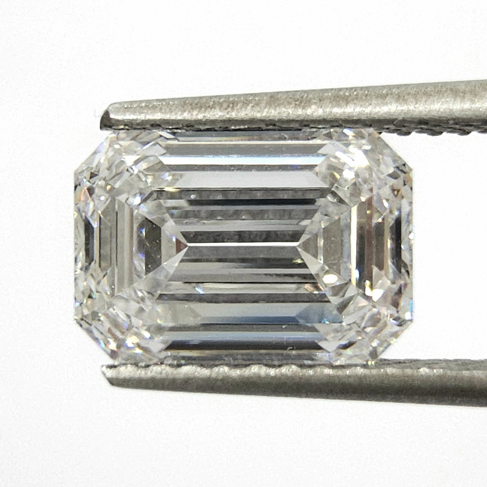 2.01 Ct E Flawless Emerald Cut Natural Diamond GIA Loose Treated FL