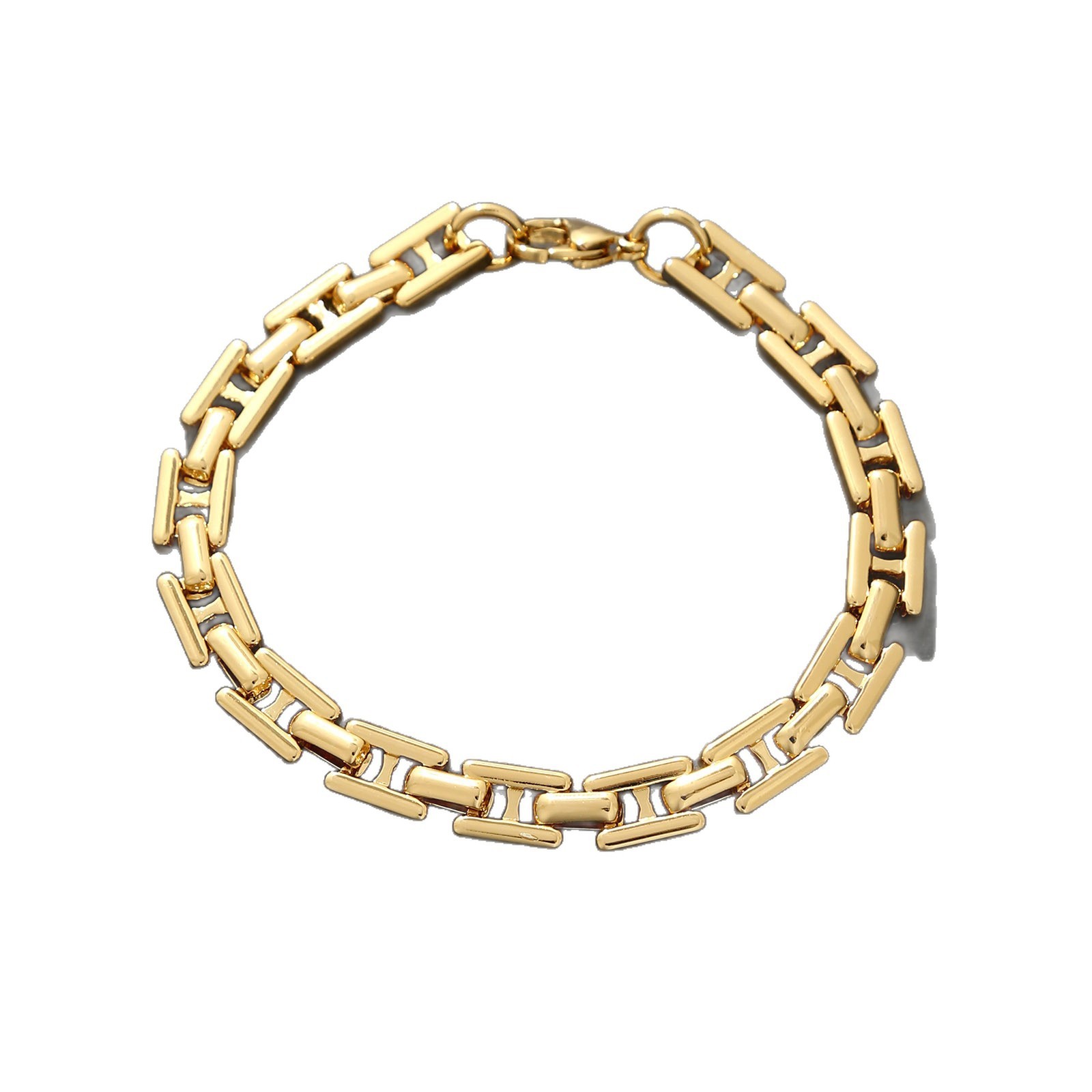 Fade-free Stainless Steel Link Set, Suitable for Men & Women Daily Wear