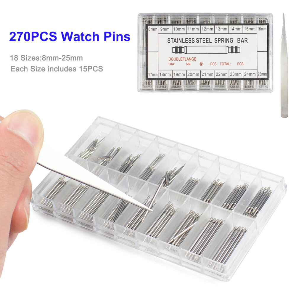 Watch Repair Kit Watch Battery Replacement Link Pin Tool Set With Carrying Case