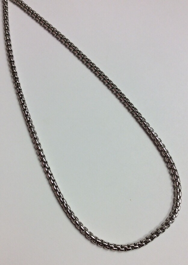 REAL STERLING SILVER Anchor Link Design Long 30″ NECKLACE Made In Italy 43.3g