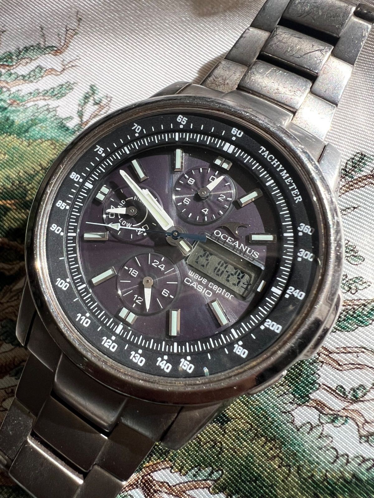 CASIO Oceanus OCW-500TDJ Solar Radio Ana-Digi Watch Used