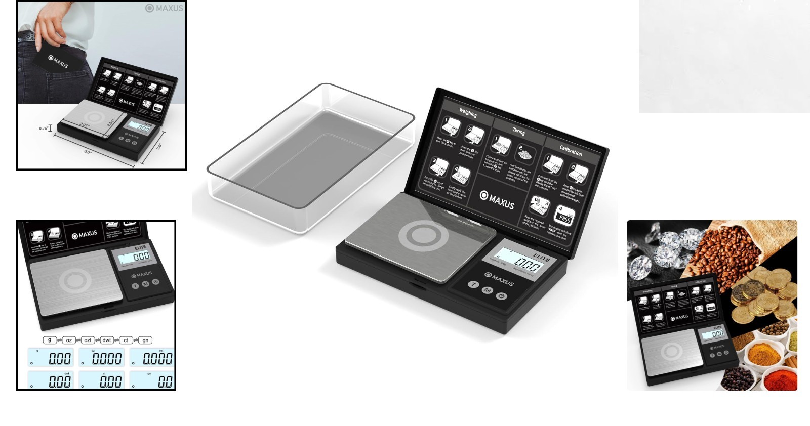 500g x 0.01g High Precision Digital Pocket Gram Scale with Tare Function