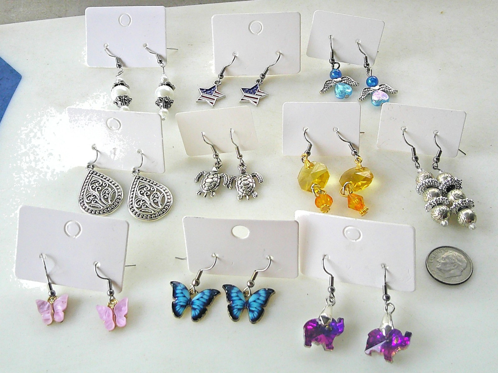 dangle earrings lot of 10 free shipping