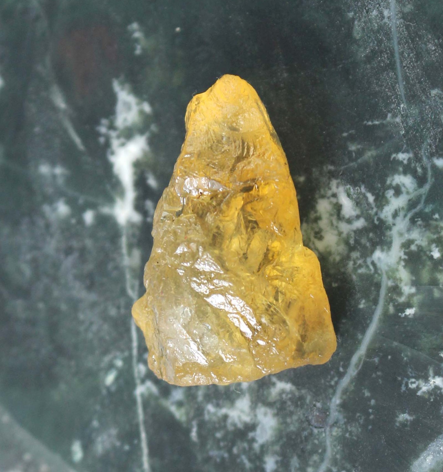 Natural 26.75 Ct Yellow Grossular Garnet Gemstone Rough Certified T37066
